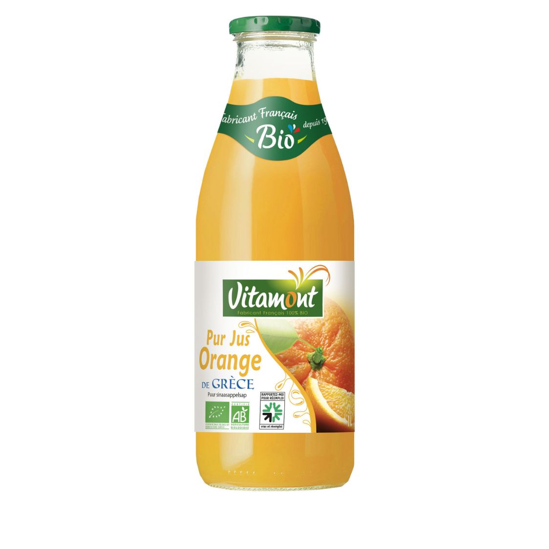 PUR JUS D'ORANGE DE GRECE BIO 1L