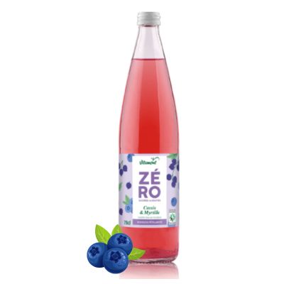 ZERO SUCRES CASSIS MYRTILLLE BIO 75CL